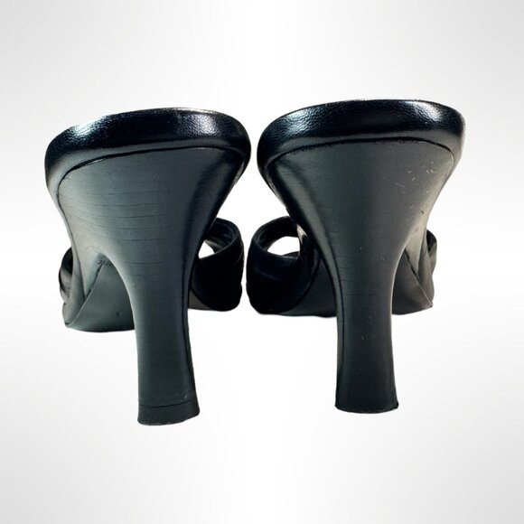 GCI Black Open-Toe Mules, Size 5, in excellent condition. - Picture 4 of 5